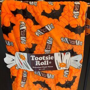 Tootsie Roll Halloween Throw Oversized Plush Bats NWT